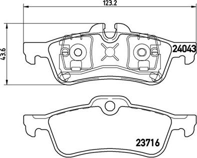 Magneti Marelli 363700406032 - Комплект спирачно феродо, дискови спирачки vvparts.bg