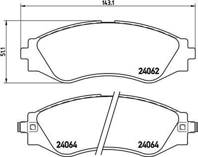 Magneti Marelli 363700410006 - Комплект спирачно феродо, дискови спирачки vvparts.bg