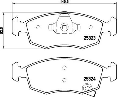 Magneti Marelli 363700411031 - Комплект спирачно феродо, дискови спирачки vvparts.bg