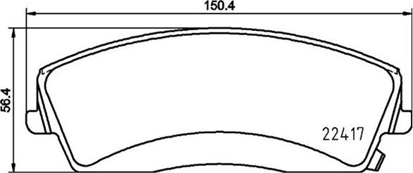 Magneti Marelli 363700418034 - Комплект спирачно феродо, дискови спирачки vvparts.bg