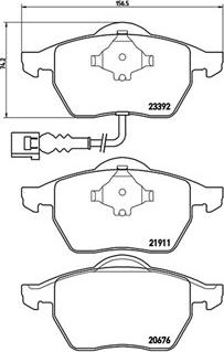 Magneti Marelli 363700485045 - Комплект спирачно феродо, дискови спирачки vvparts.bg