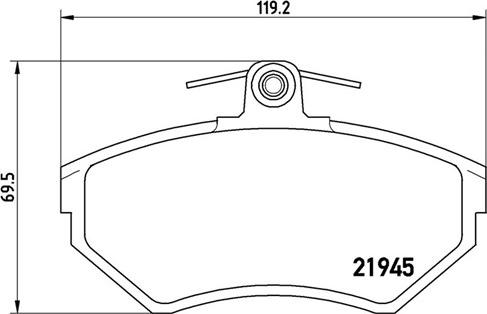 Magneti Marelli 363700485042 - Комплект спирачно феродо, дискови спирачки vvparts.bg