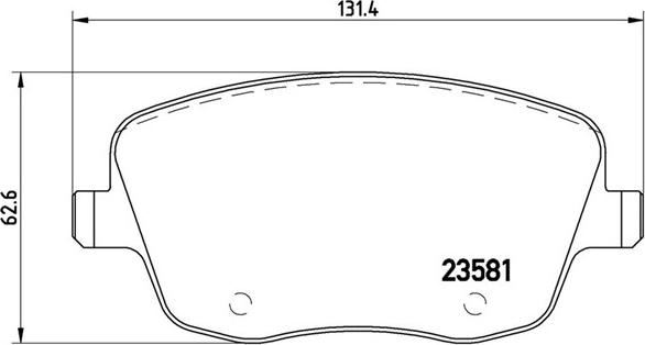 Magneti Marelli 363700485057 - Комплект спирачно феродо, дискови спирачки vvparts.bg