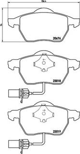 Magneti Marelli 363700485085 - Комплект спирачно феродо, дискови спирачки vvparts.bg