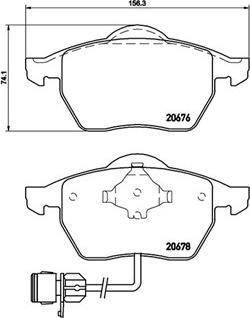 Triscan 40T1035 - Комплект спирачно феродо, дискови спирачки vvparts.bg