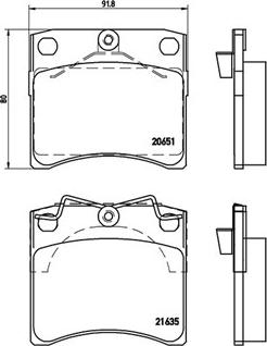 Magneti Marelli 363700485027 - Комплект спирачно феродо, дискови спирачки vvparts.bg