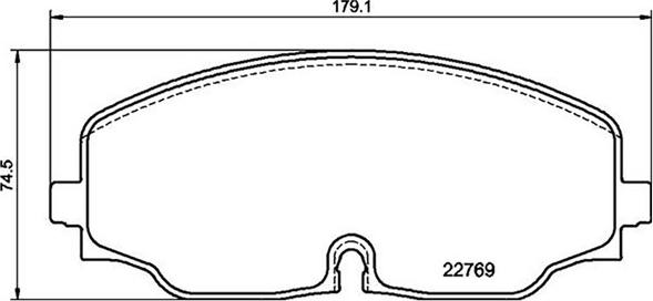 Magneti Marelli 363700485176 - Комплект спирачно феродо, дискови спирачки vvparts.bg