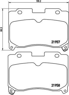 Magneti Marelli 363700483090 - Комплект спирачно феродо, дискови спирачки vvparts.bg