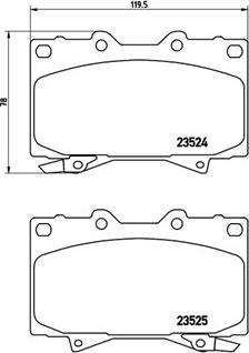 Magneti Marelli 363700483048 - Комплект спирачно феродо, дискови спирачки vvparts.bg