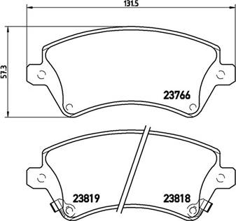 Magneti Marelli 363700483064 - Комплект спирачно феродо, дискови спирачки vvparts.bg