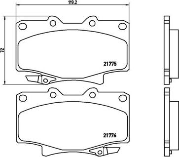 Magneti Marelli 363700483025 - Комплект спирачно феродо, дискови спирачки vvparts.bg