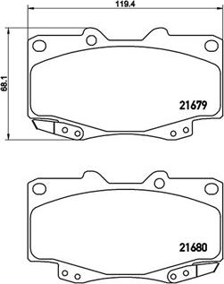 Magneti Marelli 363700483151 - Комплект спирачно феродо, дискови спирачки vvparts.bg