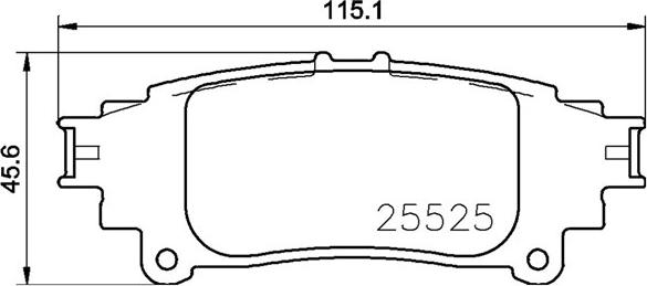 Magneti Marelli 363700483153 - Комплект спирачно феродо, дискови спирачки vvparts.bg