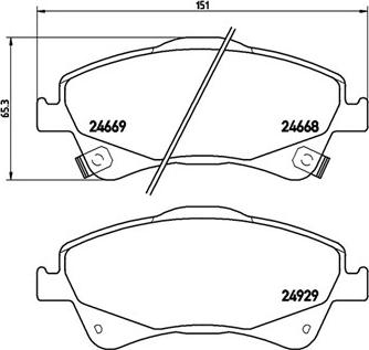 Magneti Marelli 363700483109 - Комплект спирачно феродо, дискови спирачки vvparts.bg