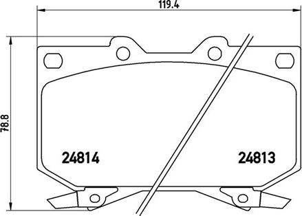 Magneti Marelli 363700483108 - Комплект спирачно феродо, дискови спирачки vvparts.bg