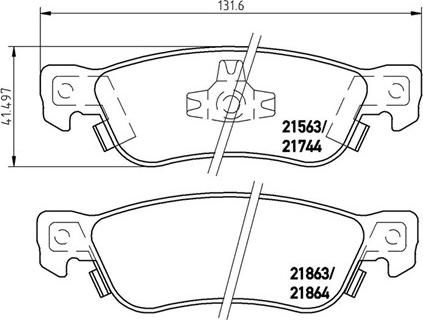 Magneti Marelli 363700434003 - Комплект спирачно феродо, дискови спирачки vvparts.bg