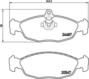 Magneti Marelli 363700436017 - Комплект спирачно феродо, дискови спирачки vvparts.bg