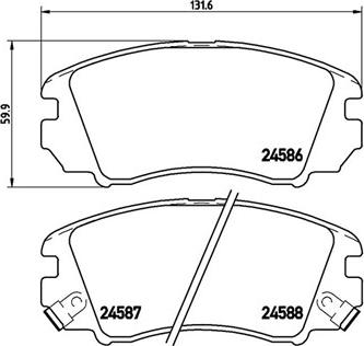 Magneti Marelli 363700430043 - Комплект спирачно феродо, дискови спирачки vvparts.bg