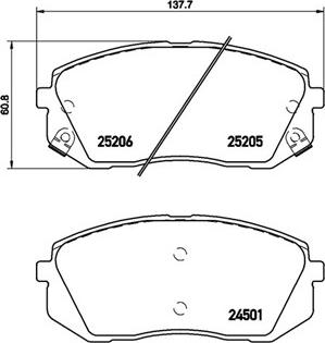 Magneti Marelli 363700530056 - Комплект спирачно феродо, дискови спирачки vvparts.bg