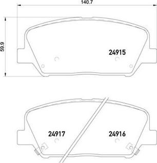 Magneti Marelli 363700430065 - Комплект спирачно феродо, дискови спирачки vvparts.bg