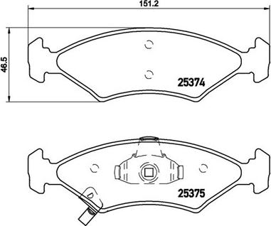 Magneti Marelli 363700430062 - Комплект спирачно феродо, дискови спирачки vvparts.bg