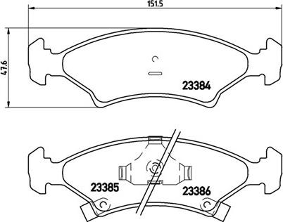 Magneti Marelli 363700430009 - Комплект спирачно феродо, дискови спирачки vvparts.bg