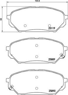 Magneti Marelli 363700430071 - Комплект спирачно феродо, дискови спирачки vvparts.bg