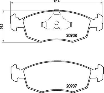 Magneti Marelli 363700424019 - Комплект спирачно феродо, дискови спирачки vvparts.bg