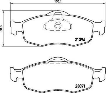 Magneti Marelli 363700424037 - Комплект спирачно феродо, дискови спирачки vvparts.bg