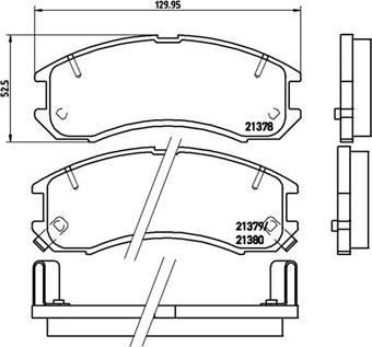 Magneti Marelli 363700424024 - Комплект спирачно феродо, дискови спирачки vvparts.bg