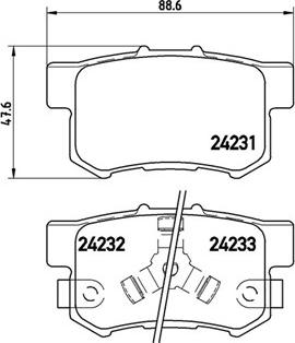 Ferodo HQF2248AC - Комплект спирачно феродо, дискови спирачки vvparts.bg