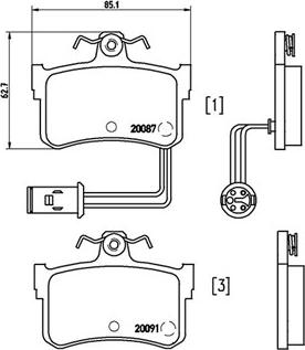 Magneti Marelli 363700428015 - Комплект спирачно феродо, дискови спирачки vvparts.bg