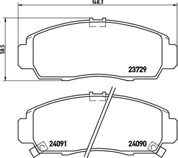 Magneti Marelli 363700428034 - Комплект спирачно феродо, дискови спирачки vvparts.bg