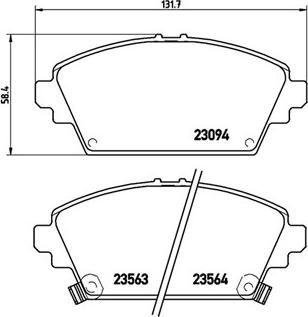 Magneti Marelli 363700428029 - Комплект спирачно феродо, дискови спирачки vvparts.bg