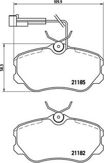 Magneti Marelli 363700423045 - Комплект спирачно феродо, дискови спирачки vvparts.bg