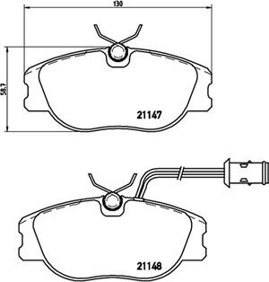 Magneti Marelli 363700423041 - Комплект спирачно феродо, дискови спирачки vvparts.bg