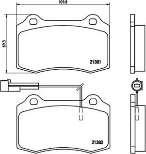 Magneti Marelli 363700423052 - Комплект спирачно феродо, дискови спирачки vvparts.bg