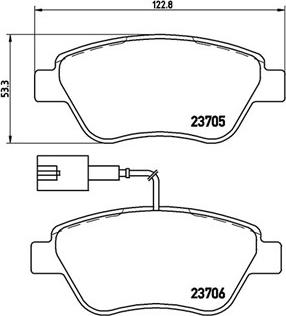 Magneti Marelli 363700423085 - Комплект спирачно феродо, дискови спирачки vvparts.bg