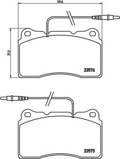 Magneti Marelli 363700423082 - Комплект спирачно феродо, дискови спирачки vvparts.bg