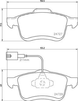 Magneti Marelli 363700423163 - Комплект спирачно феродо, дискови спирачки vvparts.bg