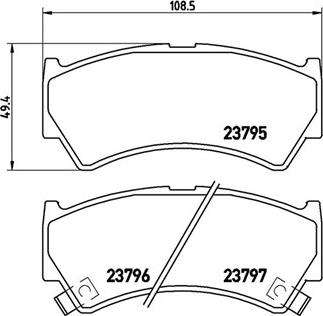 Magneti Marelli 363700479013 - Комплект спирачно феродо, дискови спирачки vvparts.bg