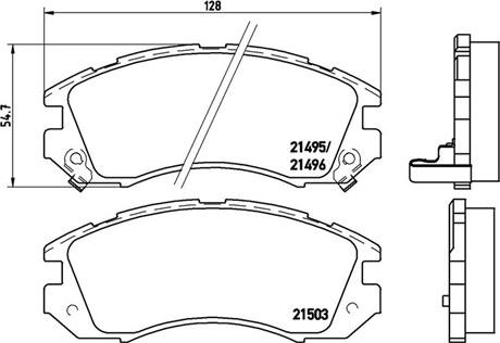 Magneti Marelli 363700478004 - Комплект спирачно феродо, дискови спирачки vvparts.bg