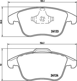 Magneti Marelli 363700544020 - Комплект спирачно феродо, дискови спирачки vvparts.bg