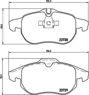 Magneti Marelli 363700559043 - Комплект спирачно феродо, дискови спирачки vvparts.bg