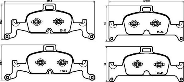 Magneti Marelli 363700585164 - Комплект спирачно феродо, дискови спирачки vvparts.bg