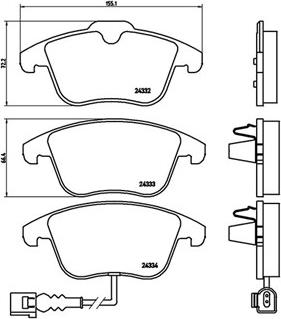 Magneti Marelli 363700585112 - Комплект спирачно феродо, дискови спирачки vvparts.bg