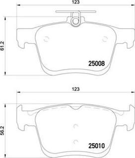 Magneti Marelli 363700585125 - Комплект спирачно феродо, дискови спирачки vvparts.bg