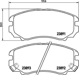 Magneti Marelli 363700530018 - Комплект спирачно феродо, дискови спирачки vvparts.bg