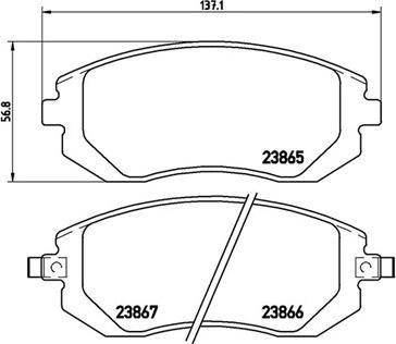 Magneti Marelli 363700578013 - Комплект спирачно феродо, дискови спирачки vvparts.bg