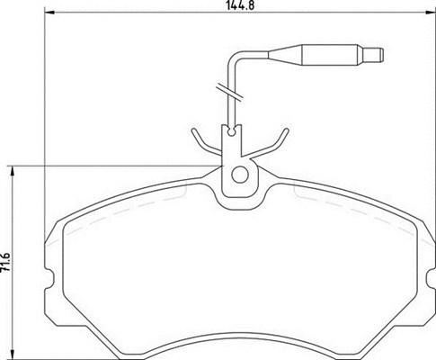 Magneti Marelli 363700205039 - Комплект спирачно феродо, дискови спирачки vvparts.bg